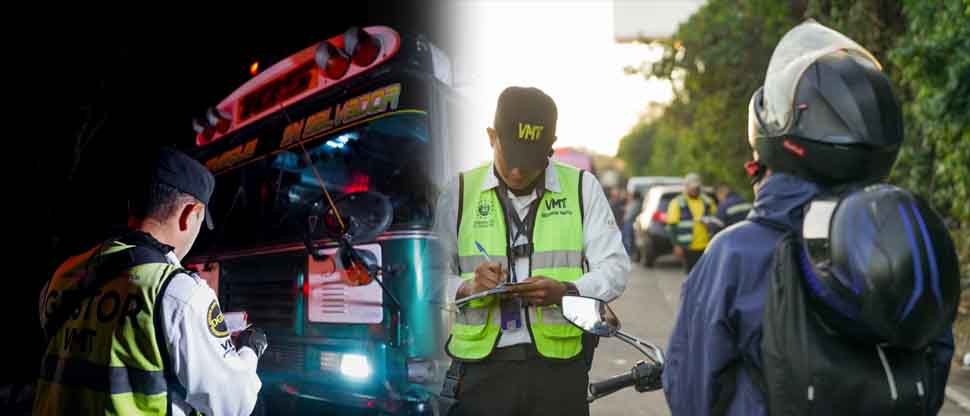 En lo que va de este año, VMT ha impuesto 12,856 multas en todo tipo de vehículos