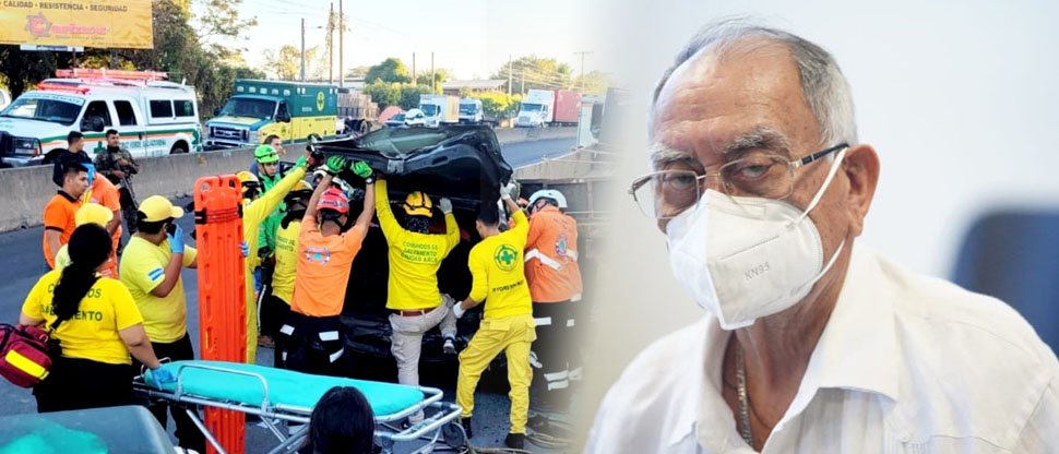 Fallece el coronel Sifigredo Ochoa Pérez tras fuerte accidente de tránsito en Quezaltepeque