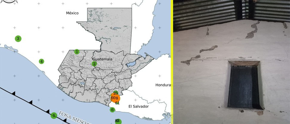 Guatemala registra 115 sismos en la zona fronteriza con El Salvador en las pasadas 24 horas