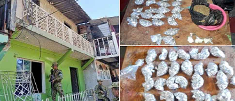 Militares ubican más droga en una vivienda abandonada en comunidad Tutunichapa