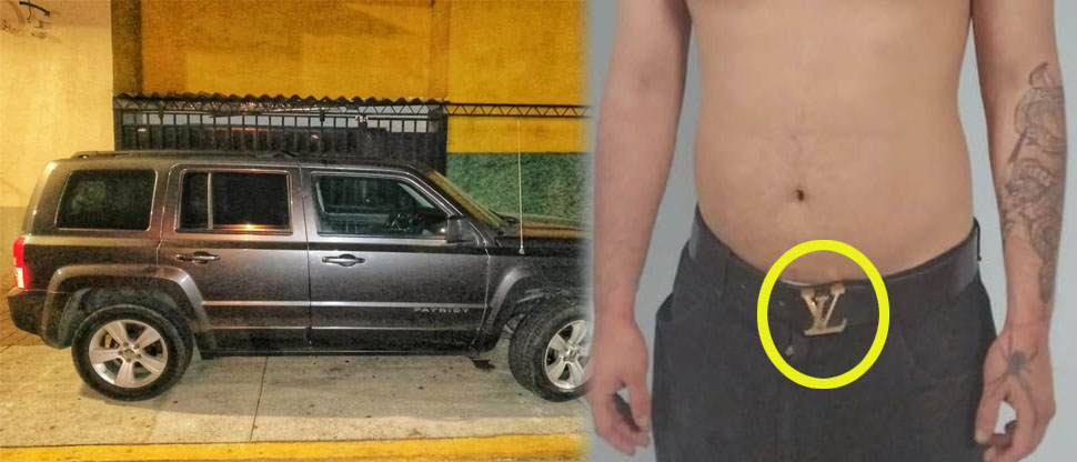 De gustos refinados: traficante vestía cincho de la exclusiva marca Louis Vuitton 