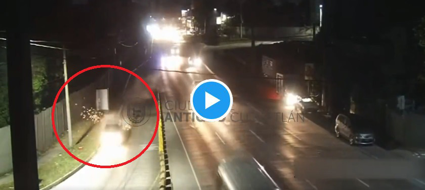 Revelan cómo ocurrió un aparatoso accidente en carretera Panamericana, Antiguo Cuscatlán, esta madrugada