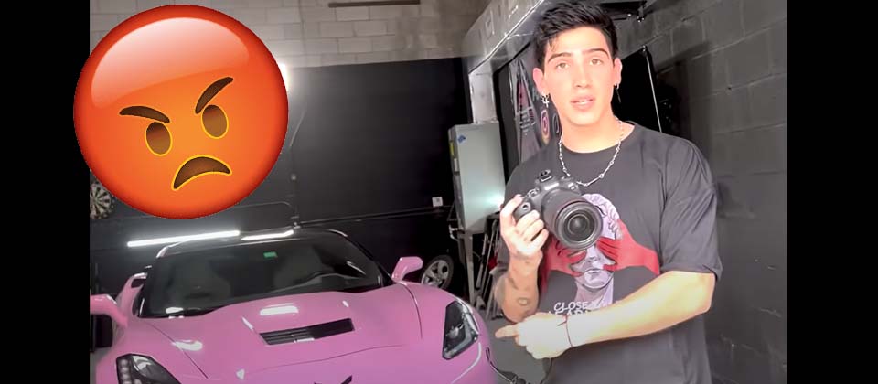 «Te pasaste», Augusto Giménez se molesta con su prometida porque pintaron su lujoso carro de rosado