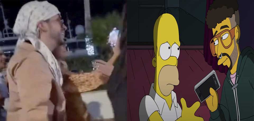 Los Simpson predijeron que Bad Bunny lanzaría el celular de un fan