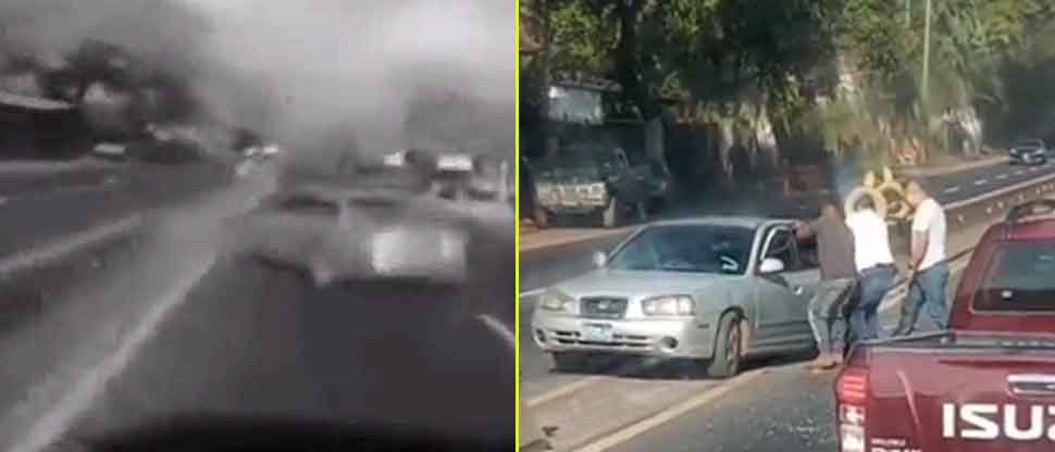 Cámaras captan momento cuando conductor realiza mala maniobra y provoca fuerte accidente