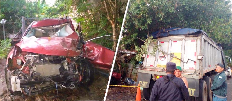 Motorista de una rastra se da a la fuga tras provocar aparatoso choque