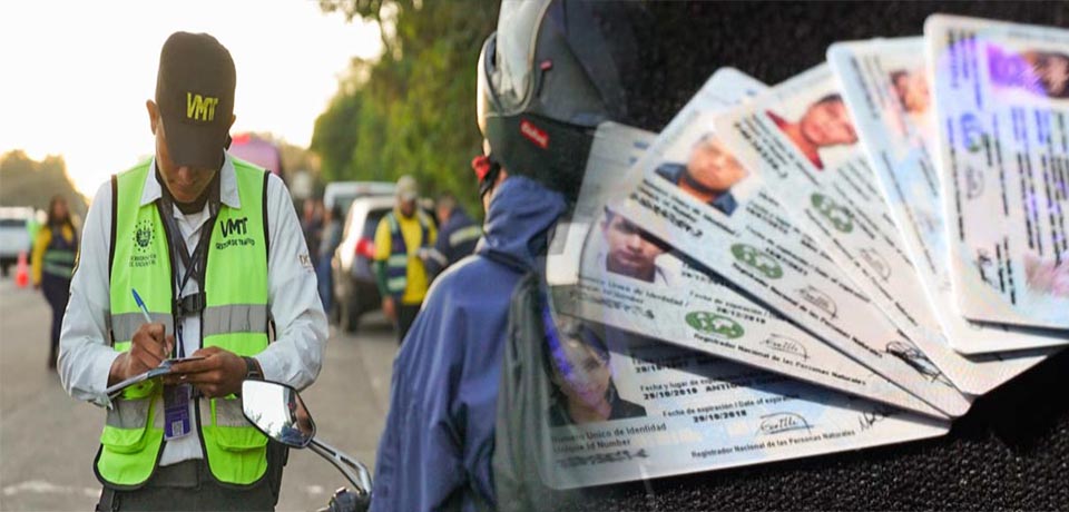 Conductores que deban esquelas no podrán renovar el DUI