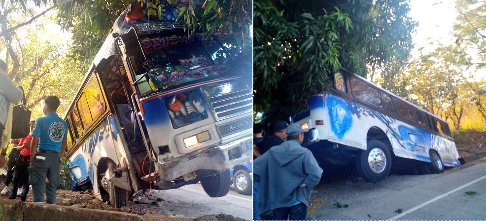 Excursionistas se accidentan esta mañana mientras viajaban a Guatemala