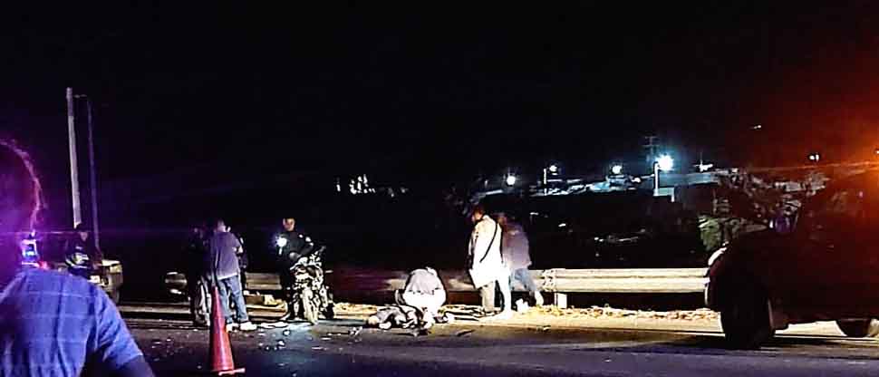 Joven motociclista muere al ser arrollado por conductor que se dio a la fuga