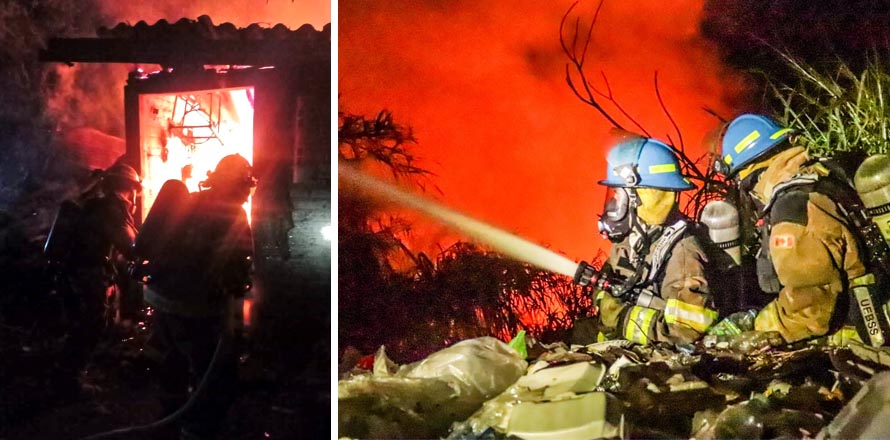 Cuerpo de Bomberos atiende serie de incendios registrados en las últimas horas
