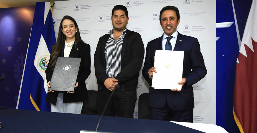 El Salvador y Qatar suscriben acuerdo de cooperación e intercambio deportivo