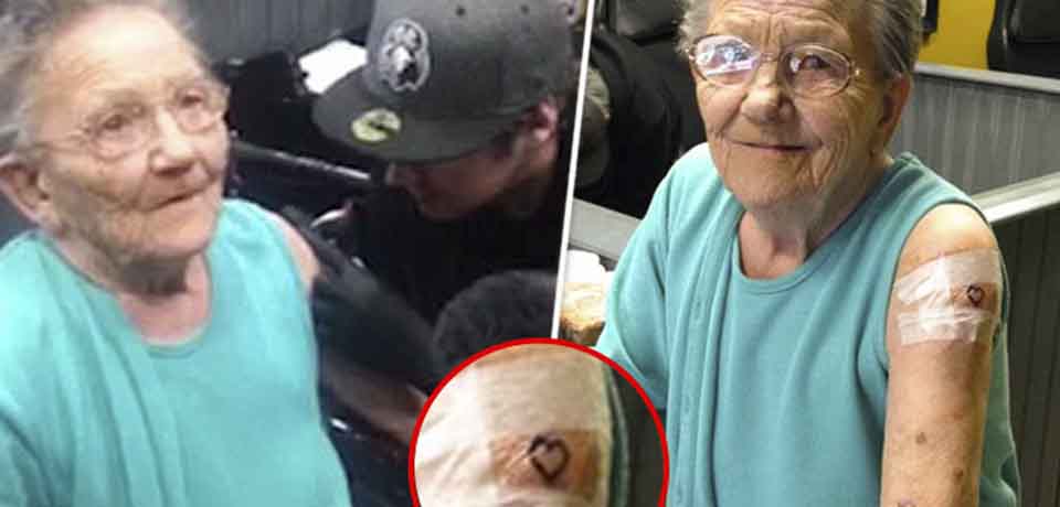 Ancianita se escapa del asilo para hacerse un tatuaje