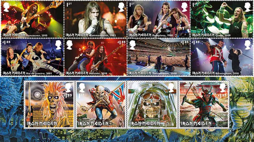 Iron Maiden tendrá sellos oficiales en el correo postal del Reino Unido