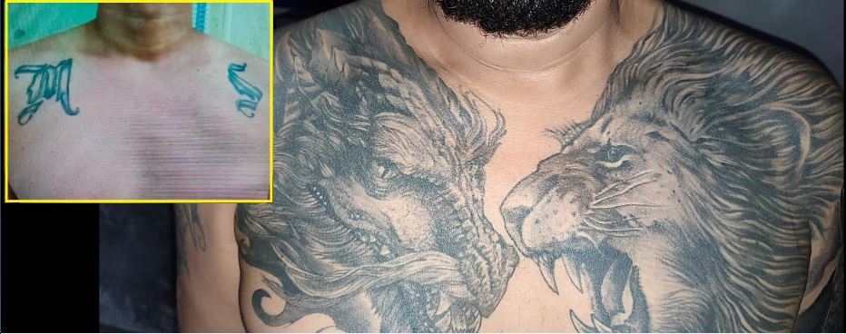 Así intentó tapar sus tatuajes este MS de Usulután con antecedentes criminales en EUA
