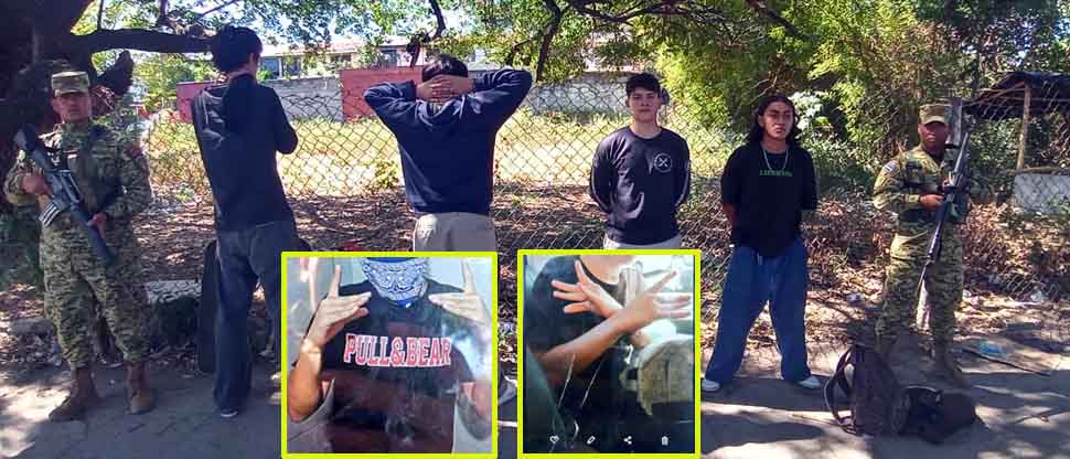 Capturan a sujetos tras encontrarles imágenes que los vincula con la pandilla 18