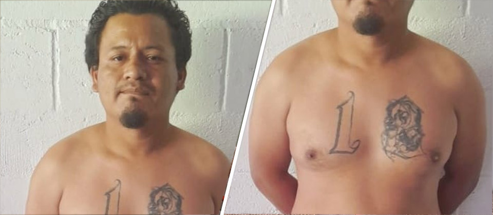 Terrorista se borró el número 8 para que no descubrieran que era pandillero