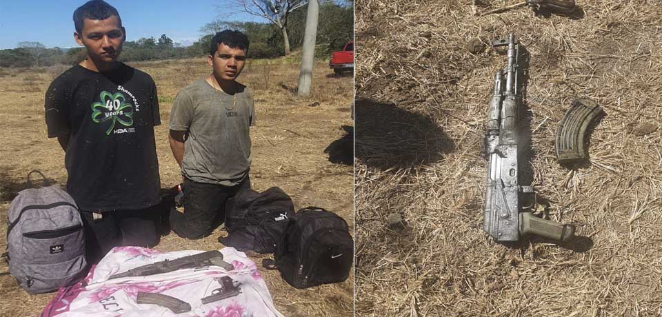 Capturan a dos MS-13 tras un enfrentamiento en San Vicente