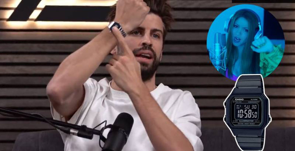 Piqué se ríe de la canción de Shakira y anuncia patrocinio con Casio