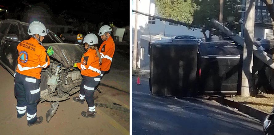 Reportan racha de accidentes viales en las últimas horas
