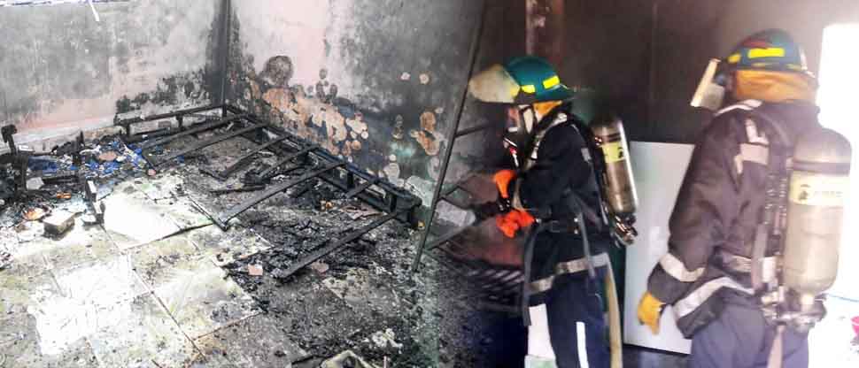 Bomberos sofocan incendio en una vivienda en San Vicente