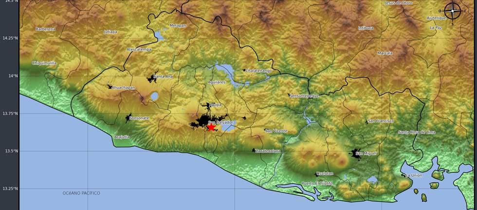 Sismo sacude varios municipios de San Salvador, la mañana de este martes