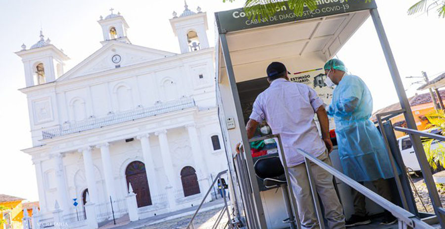Ministerio de Salud realiza jornada de pruebas COVID-19 en Suchitoto