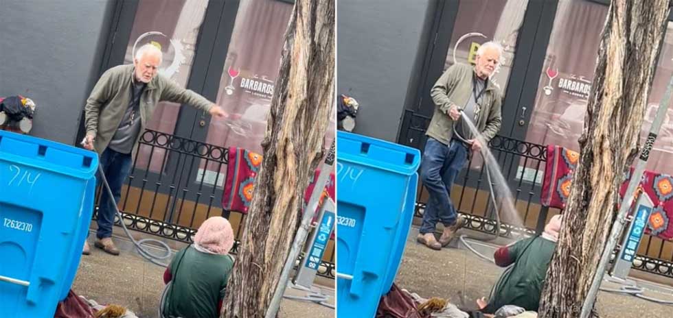 Capturan a hombre que mojó con una manguera a mujer sin techo en San Francisco