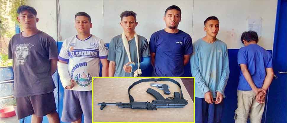 Incautan armas a pandilleros que aún delinquían en San Juan Opico