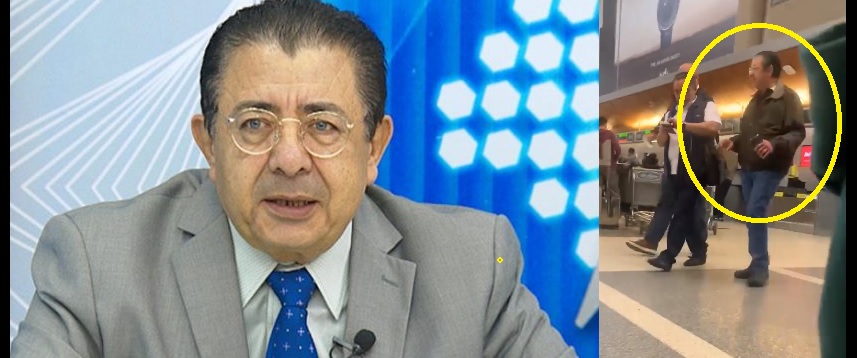 Reconocen a Ronald Umaña en aeropuerto de Los Ángeles y lo llaman «gorgojo… ladrón»