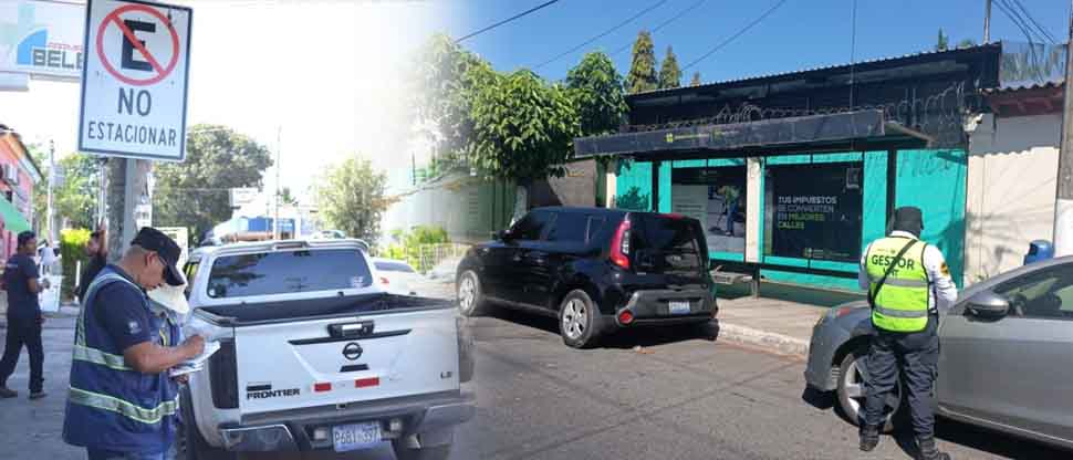 Despliegan dispositivos para multar a conductores que se estacionan en ejes preferenciales y sobre las aceras  