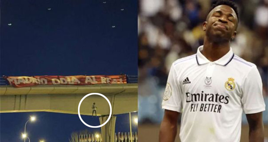 Hinchas del Atlético de Madrid amenazan a Vinicius