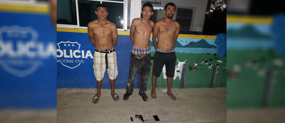Capturan a tres peligrosos MS que pretendían esconderse de la justicia