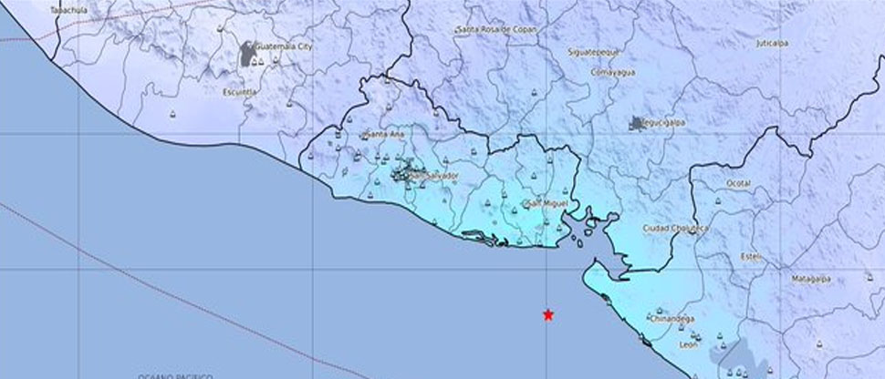 Descartan riesgo de tsunami tras fuerte sismo en la costa salvadoreña