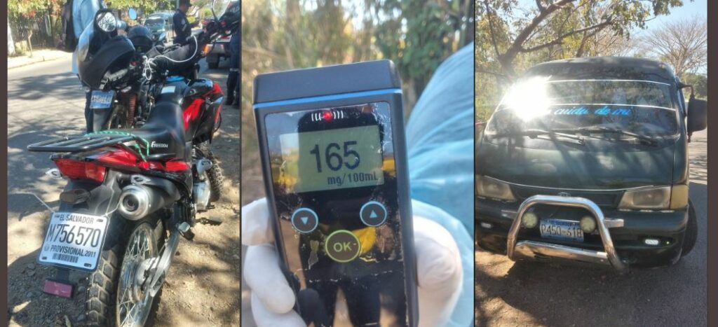 Conductores ebrios son detenidos en operativo antidoping: Uno de estos trasladaba a 6 personas