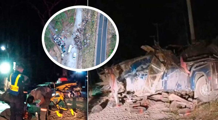 Autobús cae por un barranco y deja al menos 39 muertos en Panamá