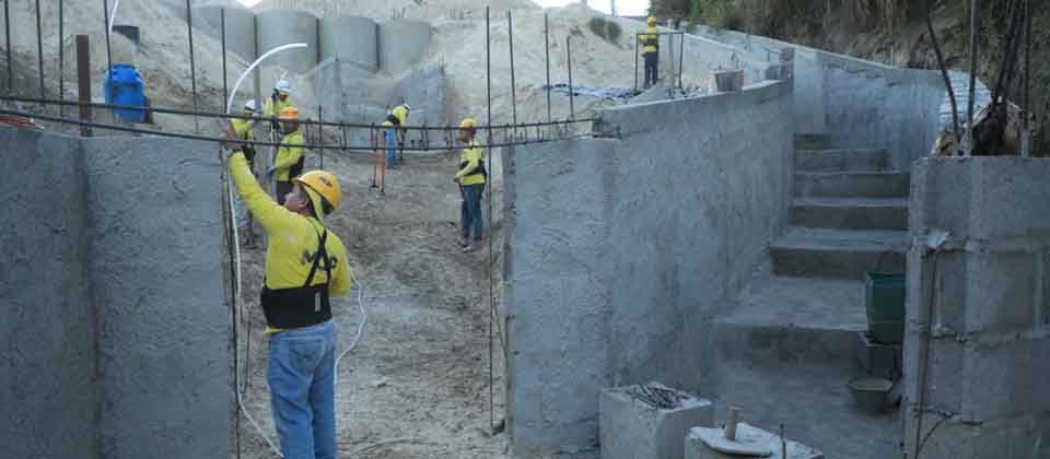 Obras de mitigación en la comunidad Betania tienen un 50 % de avance