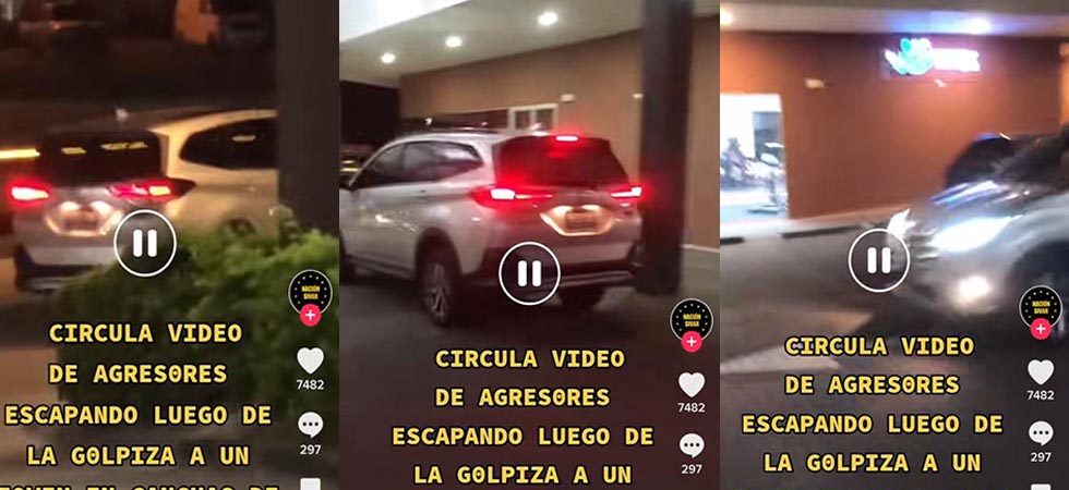 VIDEO: Así huyó del lugar Diego Oviedo tras propinar brutal golpiza