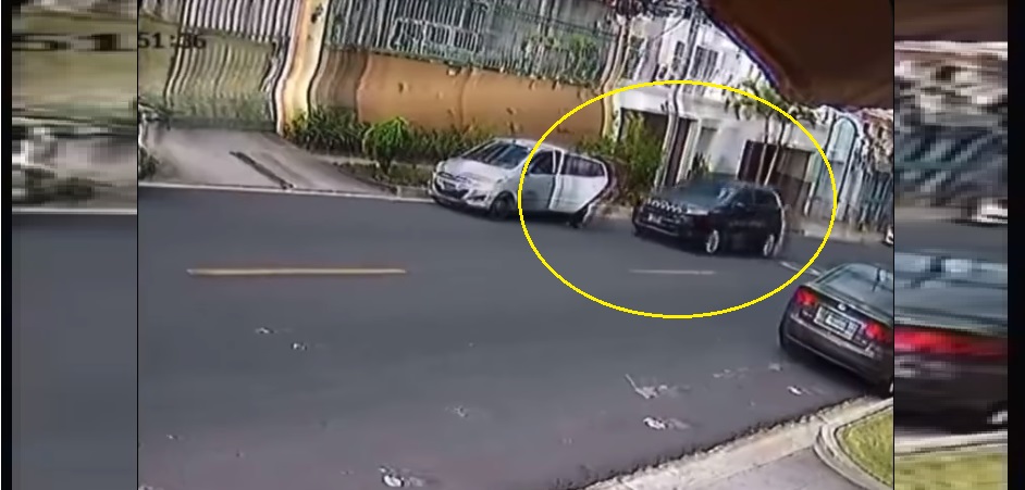 Conductor con camioneta atropella a una mujer en Antiguo Cuscatlán y se da a la fuga: Todo quedó grabado