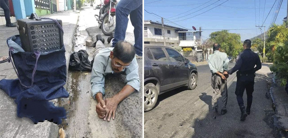 Capturan a sujeto por hurtar en una iglesia en San Salvador