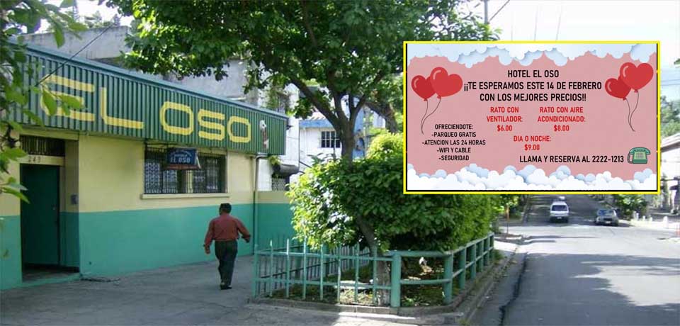 ¡A $6 el rato!: Motel El Oso lanza promociones para este Día del Amor y la Amistad