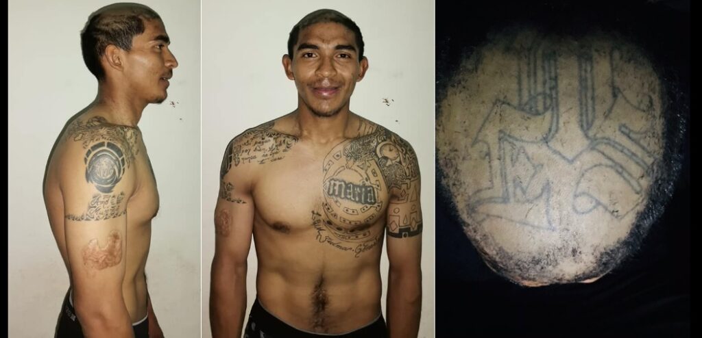 Intentó ocultar los tatuajes de la mara, pero fue descubierto y ahora va a prisión