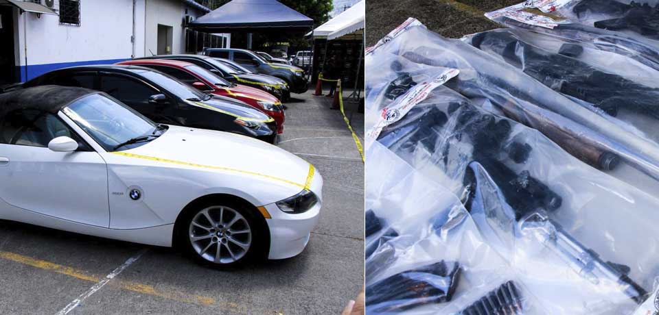Incautan lujosos vehículos, armas y droga a peligrosa estructura de narcotráfico