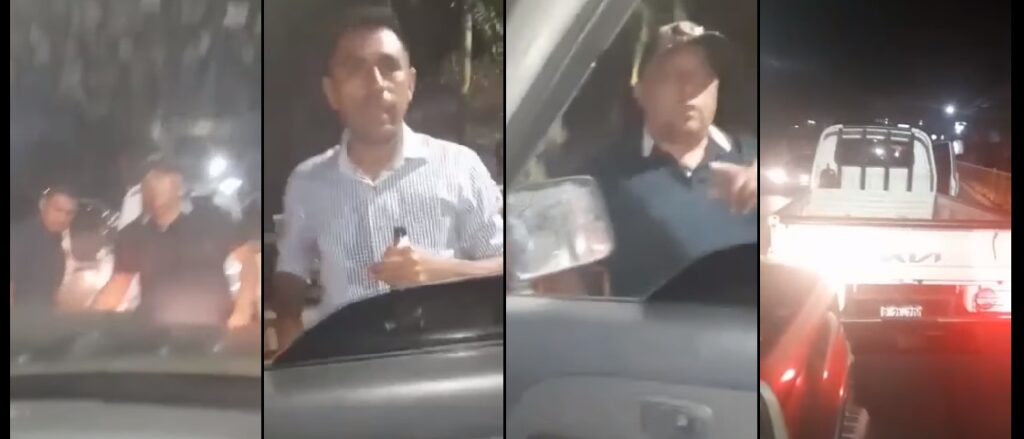 En un acto de intolerancia, sujetos alcoholizados reclaman a una familia por sobrepasarlos | VIDEO