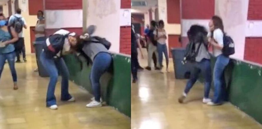 Por el amor de un hombre | Jóvenes universitarias protagonizan brutal pelea
