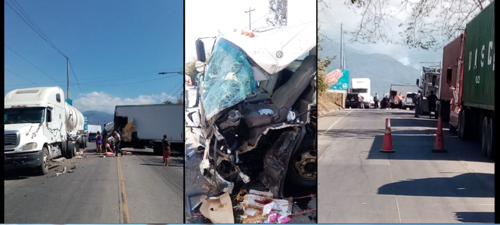 Reportan fuerte choque y calle bloqueada en Santa Ana