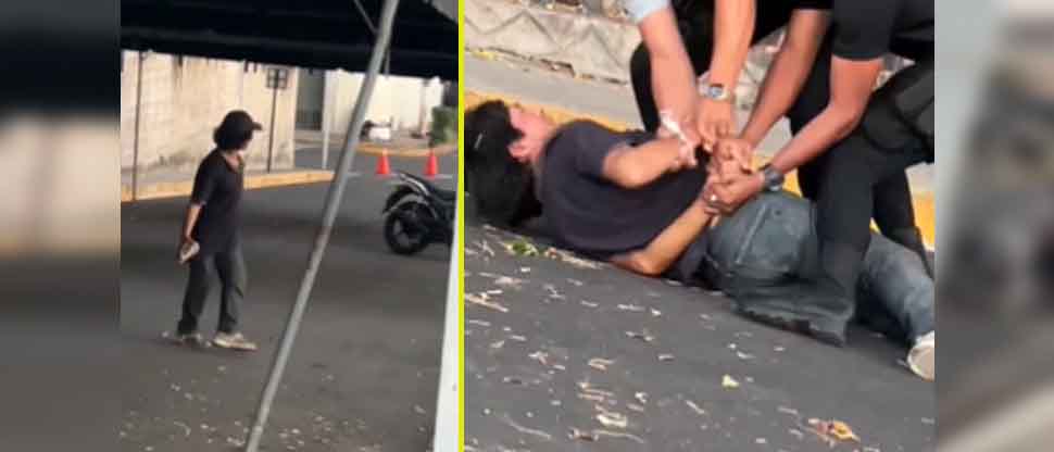 Capturan a sujeto que amenazaba con piedras a personas y niños en Zaragoza, La Libertad