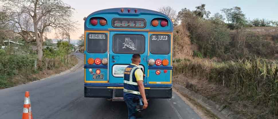 VMT continúa verificando el cumplimiento de la normativa de tránsito en el transporte colectivo