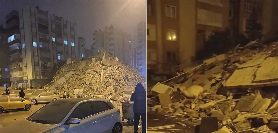 Primeras imágenes del terremoto de 7.8 en Turquía