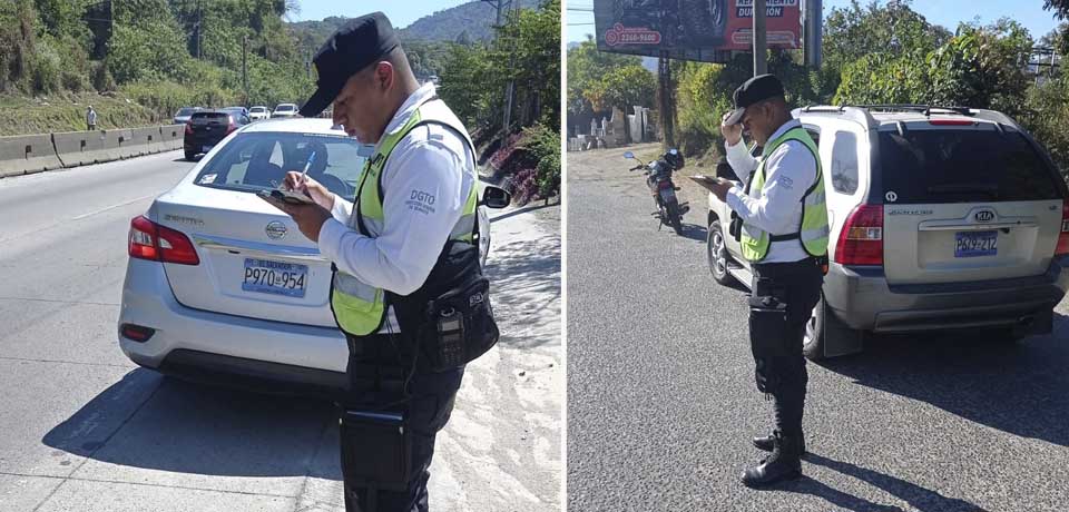 Sancionan a conductores por usar el celular mientras manejaban