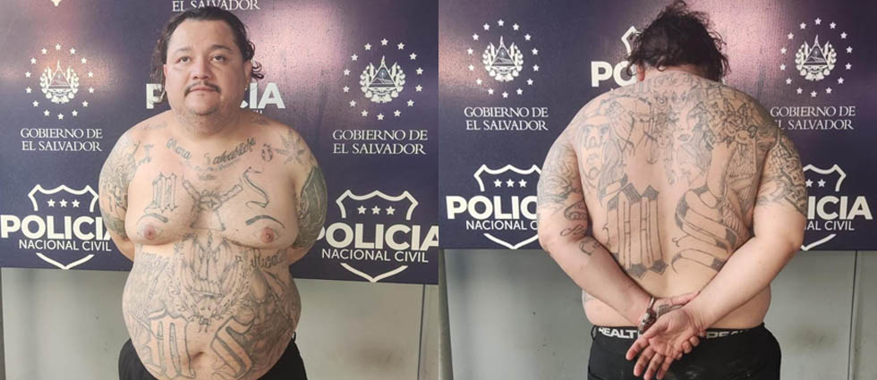 Arrestan a peligroso corredor de clica de la MS-13 que ya tiene su lugar ‘reservado’ en el CECOT